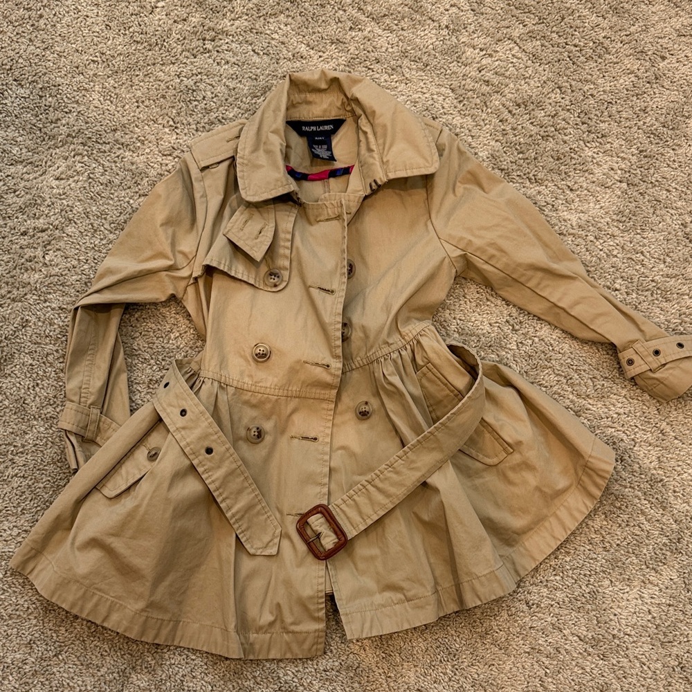 Ralph Lauren Beige Trench Coat for kids